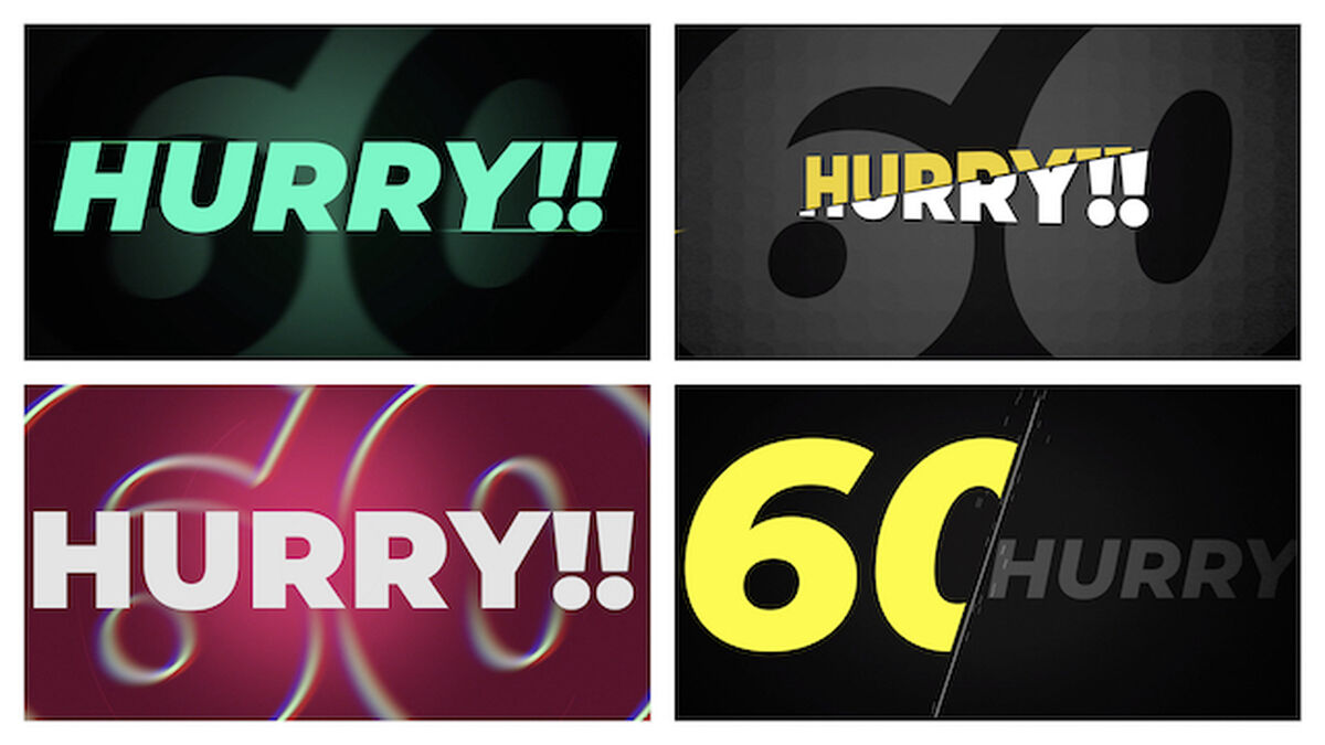 Five 60-Second Countdowns: Super-Frantic HURRY!! Edition image number null